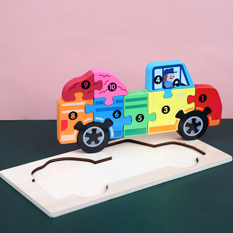 Vehicles Pegged Puzzle
