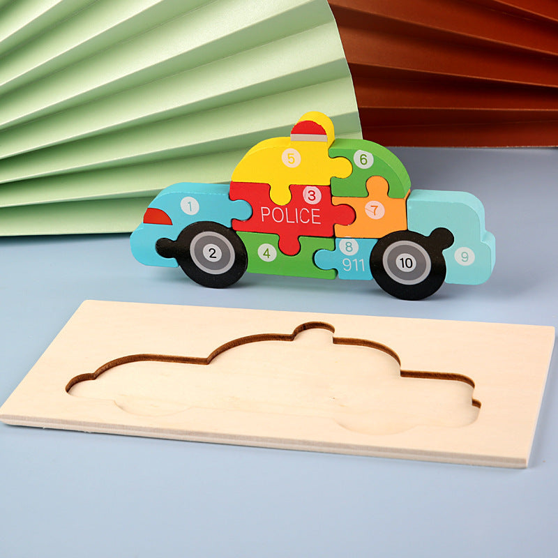 Vehicles Pegged Puzzle