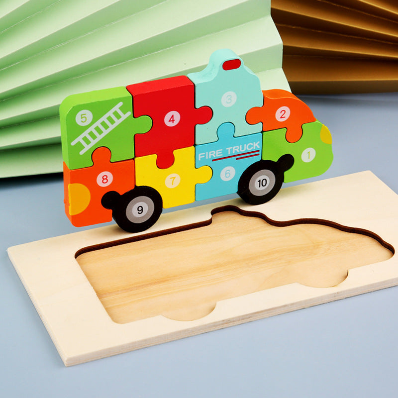 Vehicles Pegged Puzzle