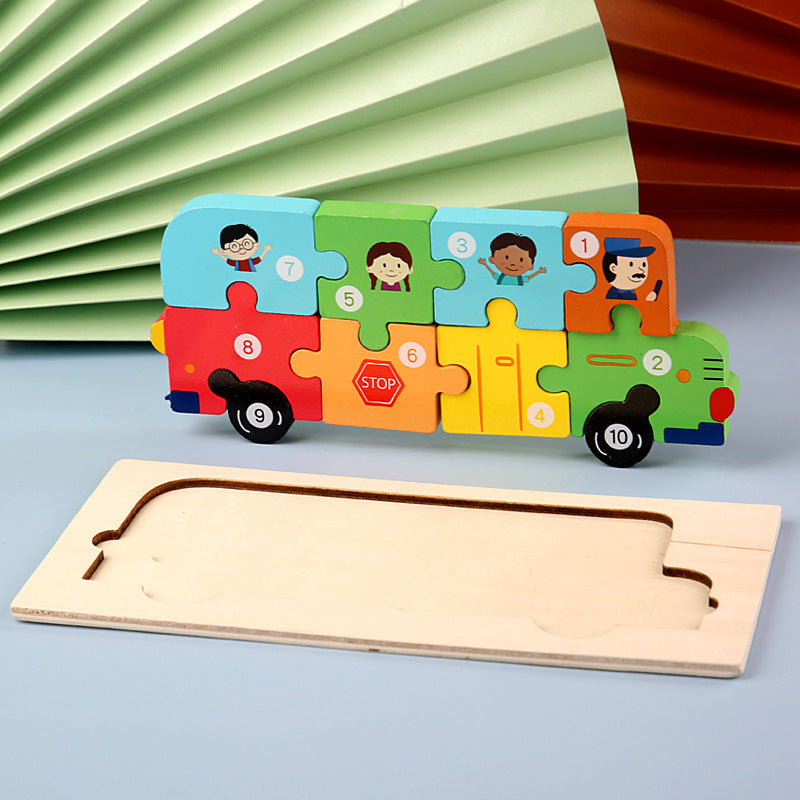 Vehicles Pegged Puzzle