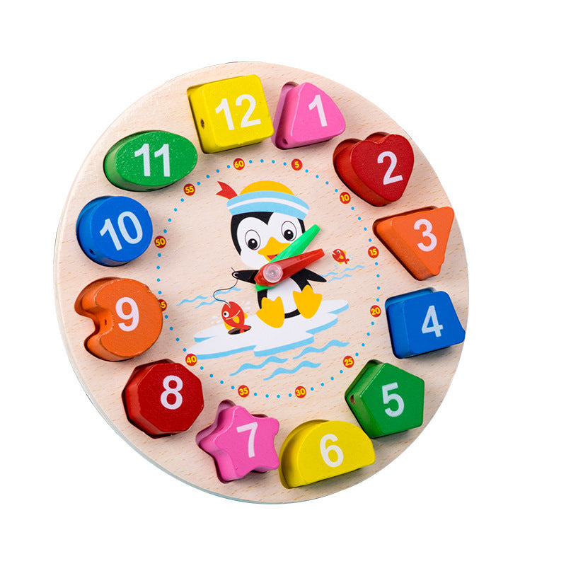 Colorful Shapes Clock Puzzle