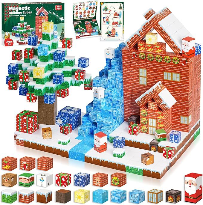 Christmas Magnetic Blocks Set