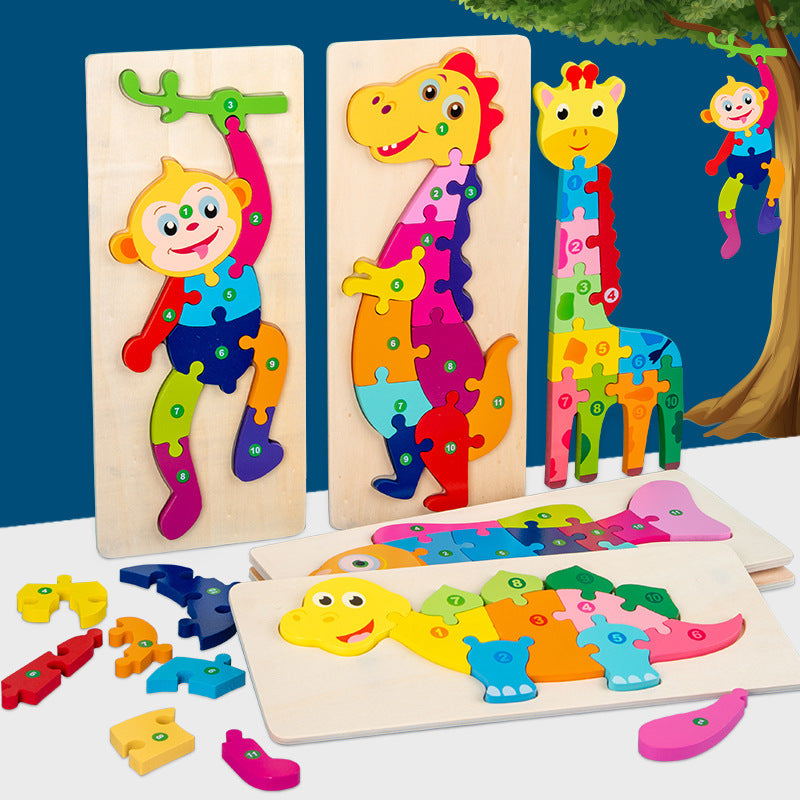 Animals Pegged Puzzles