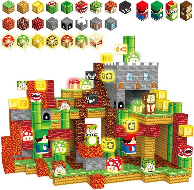 Super Mario Magnetic Blocks Set