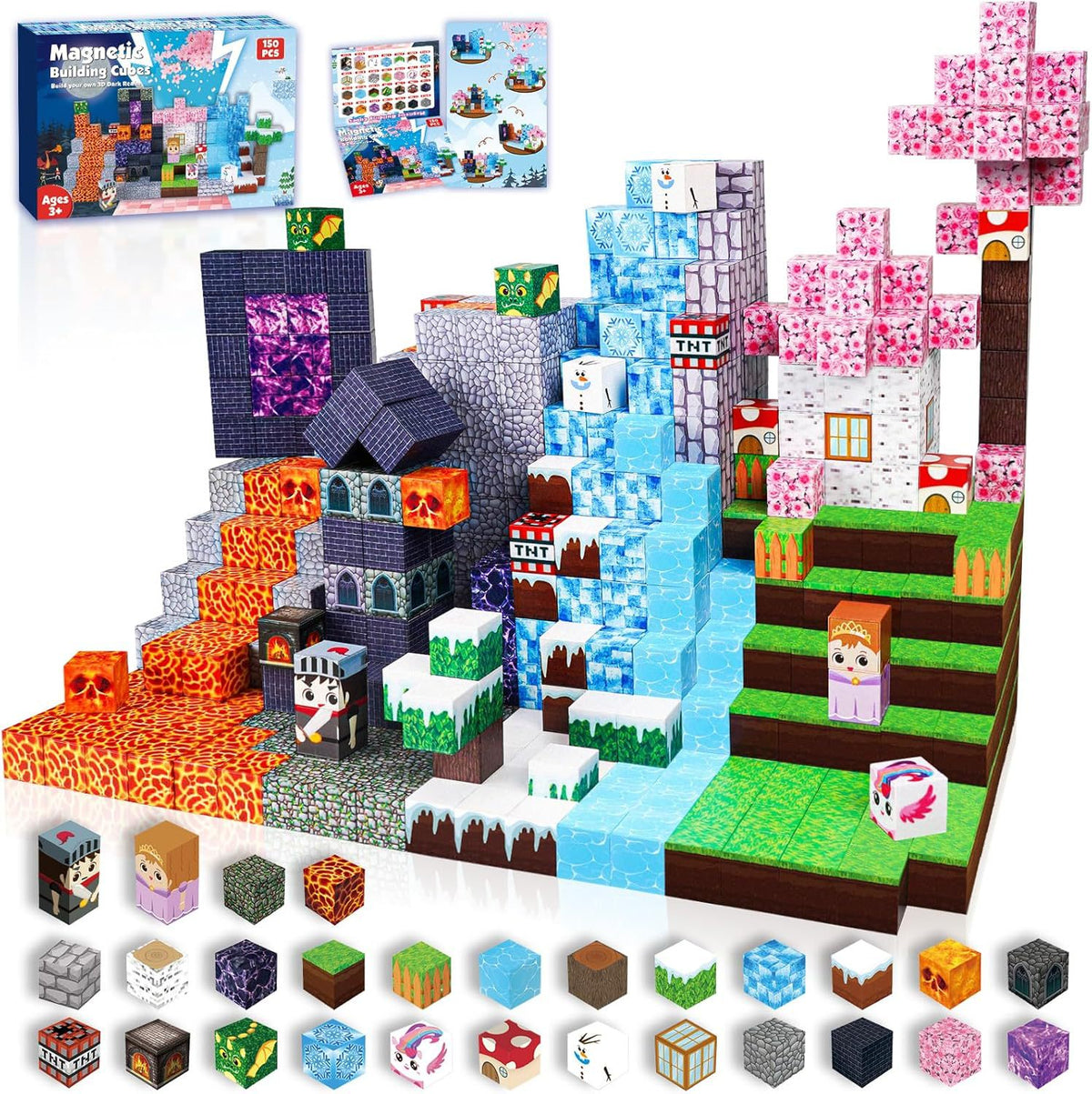 Minecraft Magnetic Blocks Set