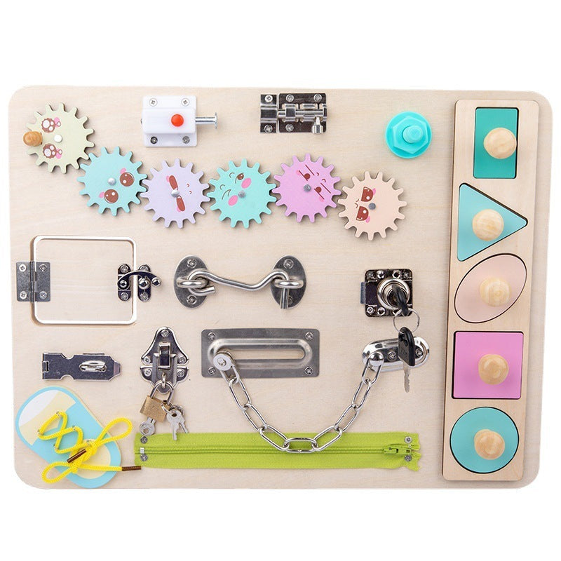 Shapes and Fidgets Montessori Board