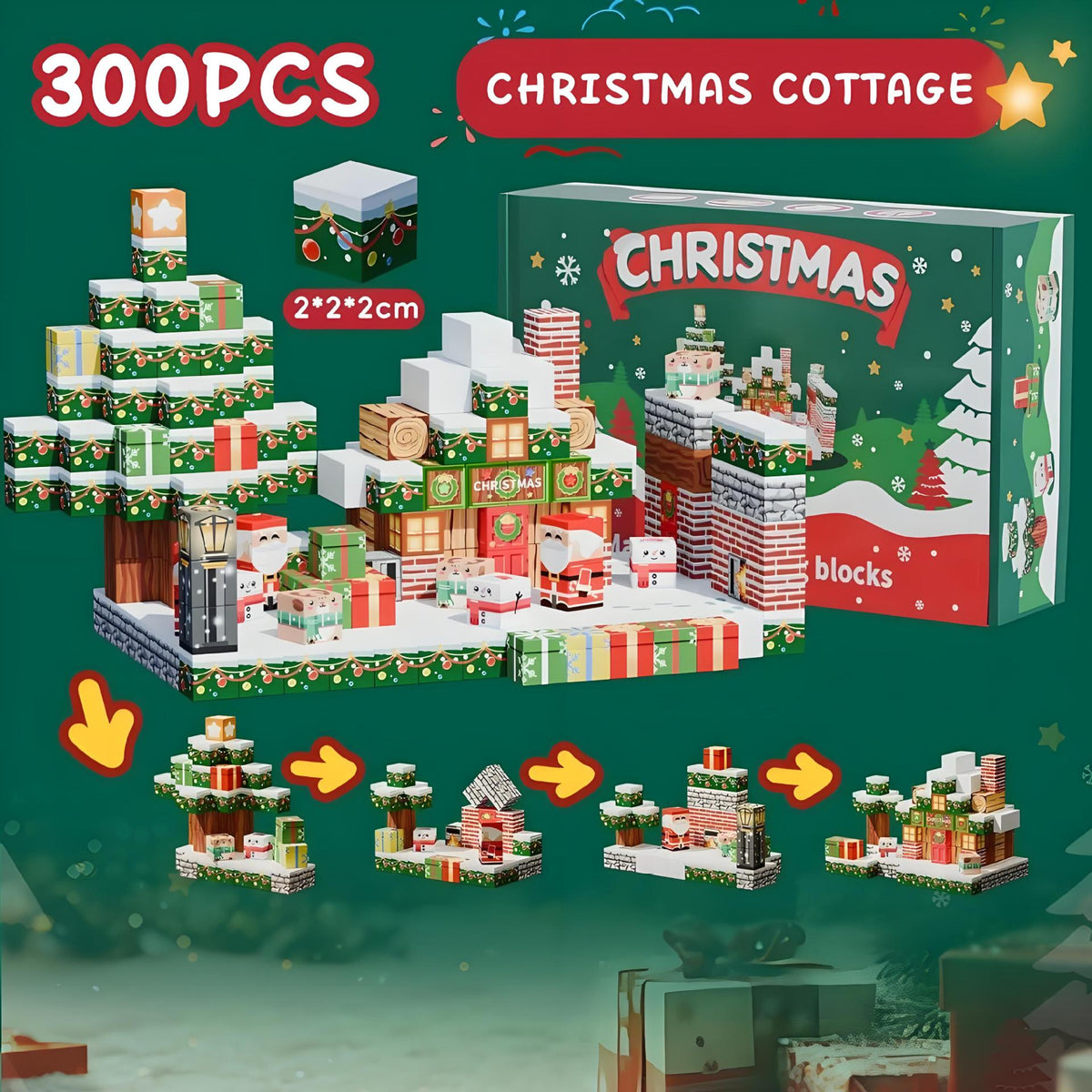 Christmas Magnetic Blocks Set