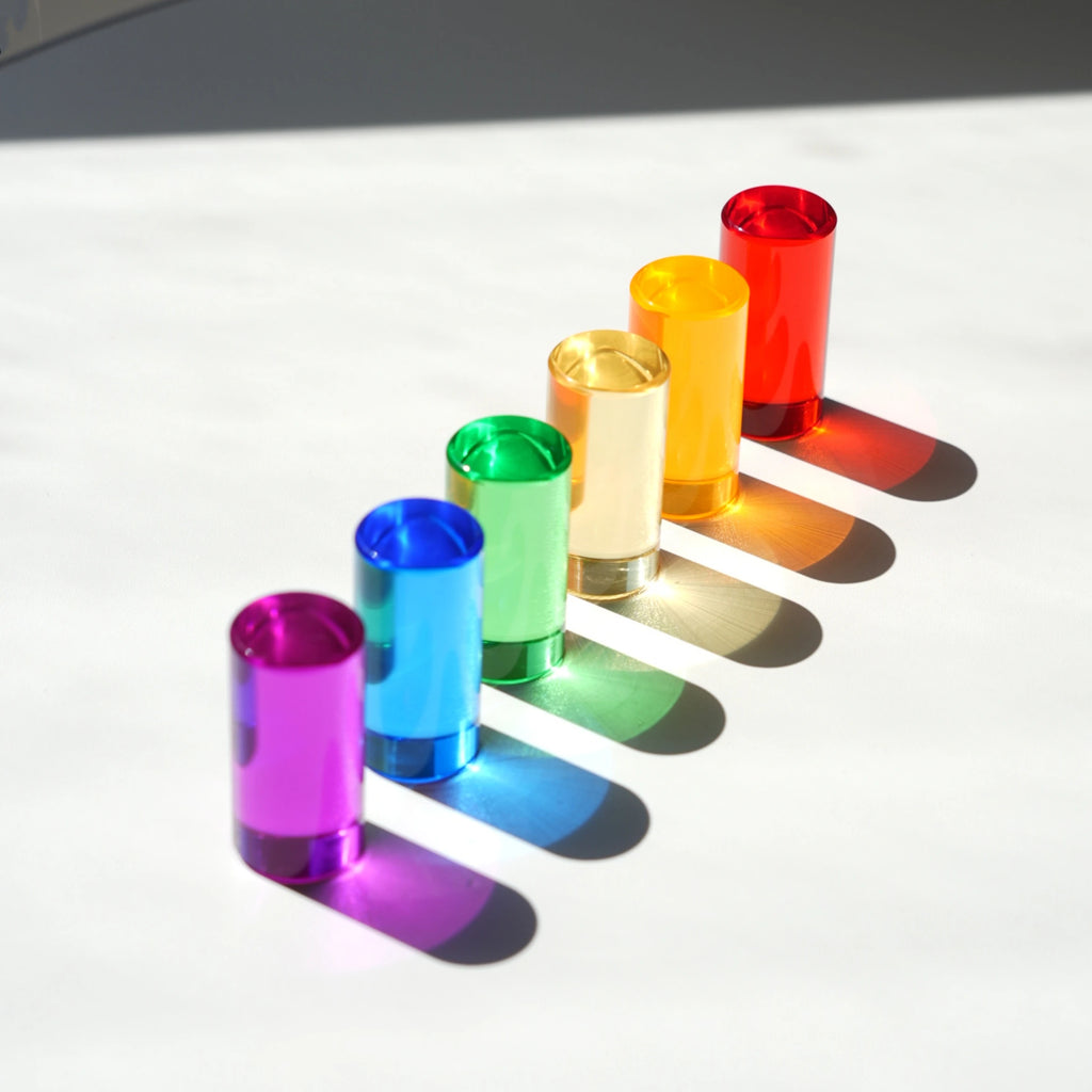 Sensory Rainbow Stacking Tower – Acrylic Balancing Blocks
